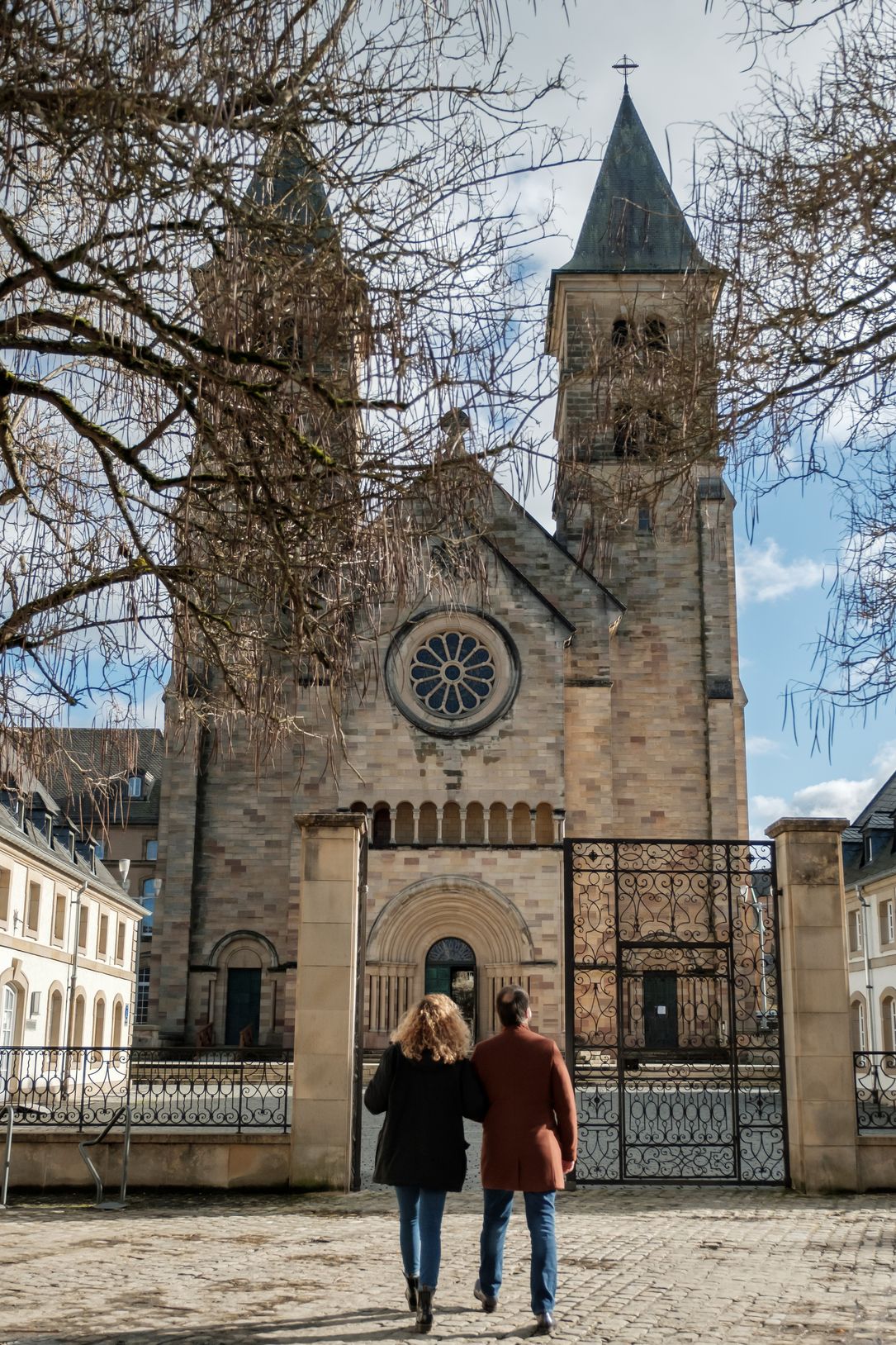 Facade de la Basilique St. Willibrord Echternach
